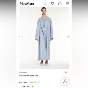 MAX MARA Ludmilla Cadmio Coat NWT